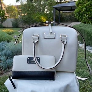 Kate spade bag, wallet and duster bag